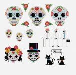 Tag der Toten Kreuzstichmuster – Kreuzstich