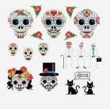 Tag der Toten Kreuzstichmuster – Kreuzstich